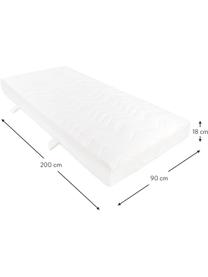 7-Zonen-Taschenfederkernmatratze Julia, Bezug: Tencel-Doppeltuch (67 % P, Weiss, 160 x 200 cm, Härtegrad H2