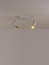 Lampa sufitowa LED Bobby, Biały, odcienie złotego, S 47 x W 13 cm