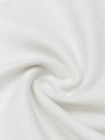 Bestickte Baumwoll-Kissenhülle Finca mit Fransen, 100% Baumwolle, Weiß, Blau, B 30 x L 50 cm