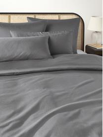 Baumwollsatin-Bettdeckenbezug Comfort, Webart: Satin Fadendichte 250 TC,, Dunkelgrau, B 200 x L 200 cm