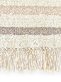 Alfombra kilim artesanal con flecos Calais, 80% algodón, 20% poliéster

Las alfombras de lana se pueden aflojar durante las primeras semanas de uso, la pelusa se reduce con el uso diario, Beige, multicolor, An 80 x L 150 cm (Tamaño XS)