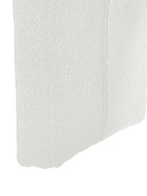 Tabuerte en tejido bouclé Penelope, Tapizado: tejido bouclé (100% polié, Estructura: metal, madera contrachapa, Bouclé blanco, An 61 x Al 46 cm