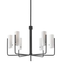 Velké závěsné svítidlo Vivian, Bílá, černá, Ø 65 cm, V 88 cm