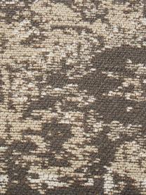 Poduszka podłogowa w stylu vintage Rebel, Tapicerka: 95% bawełna, 5% poliester, Ciemny szary, kremowy, S 70 x W 26 cm