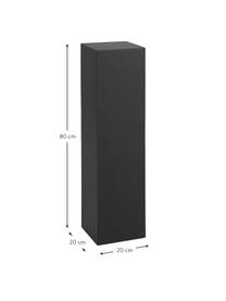 Dekoratívny podstavec z mangového dreva Like, Mangové drevo, potiahnuté, Čierna, Š 20 x V 80 cm