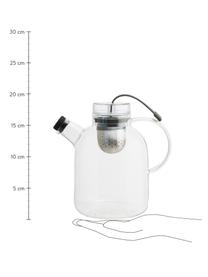 Design theepot Kettle van glas met thee-ei, 1.5 L, Pot: glas, Transparant, 1,5 L
