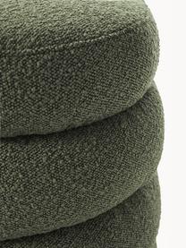 Bouclé bank Alto, Bekleding: bouclé (100% polyester), Frame: massief grenenhout, multi, Bouclé groen, B 110 x H 47 cm