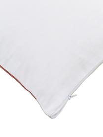 Wende-Kissenhülle Joy aus Bio-Baumwolle, 100% Baumwolle, GOTS-zertifiziert, Terrakotta, Beige, B 45 x L 45 cm