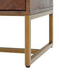Credenza a spina di pesce con ante e finitura in legno d'acacia  Class, Legno, Larg. 180 x Alt. 80 cm