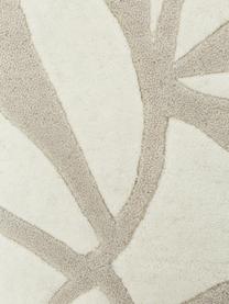 Okrągły ręcznie tuftowany dywan z wełny Lando, Beżowy, kremowobiały, Ø 120 (Rozmiar S)
