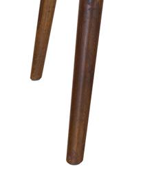 Biurko z litego drewna Repa, Drewno palisandrowe, lite, lakierowane, Drewno palisandrowe, czarny, S 117 x G 60 cm