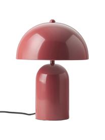 Malá retro stolová lampa Walter, Lesklá červená, Ø 25 x V 34 cm