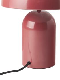 Malá retro stolní lampa Walter, Lesklá červená, Ø 25 cm, V 34 cm