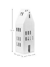 Portavelas de porcelana Living, Porcelana, Blanco, An 8 x Al 22 cm
