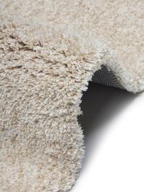 Passatoia soffice a pelo lungo Marsha, Retro: 55% poliestere, 45% coton, Beige, Larg. 80 x Lung. 250 cm