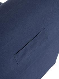 Sillón puff de exterior hinchable Rihanna, Funda: tejido de poliéster (200 , Azul oscuro, blanco, An 60 x F 90 cm