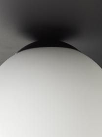 Kinkiet/lampa sufitowa ze szkła Lobero, Czarny, biały, Ø 30 x G 13 cm