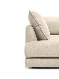 Sofá rinconera Tribeca, Tapizado: 100% poliéster Alta resis, Estructura: madera de pino maciza, Patas: madera de haya maciza pin, Tejido beige oscuro, An 356 x F 195 cm, chaise longue izquierda