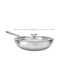 Wok KitchenAid, Odcienie srebrnego, Ø 28 cm