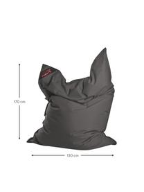 Puf saco grande Scuba, Tapizado: 100% polipropileno, resis, Gris antracita, An 130 x Al 170 cm