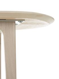 Table ovale massif bois de chêne clair Archie, 200 x 100, Bois de chêne sonoma