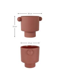 Cache-pot terre cuite Ika Kana, Céramique, Terre cuite, Ø 30 x haut. 23 cm