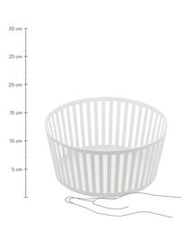 Cestino Tower, Acciaio rivestito, Bianco, Ø 22 x Alt. 10 cm