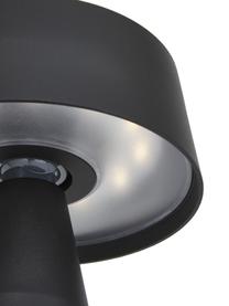 Solar padverlichting Nama met bewegingssensor, Lampenkap: kunststof, Lampvoet: gecoat staal, Zwart, Ø 17 x H 90 cm