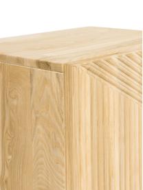 Nočný stolík z masívneho jaseňového dreva Louis, Masívne jaseňové drevo, lakované, Jaseňové drevo, Š 50 x V 50 cm
