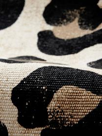 Baumwoll-Tischläufer Jill mit Leoparden-Print, Baumwolle, Beige, Schwarz, B 40 x L 140 cm