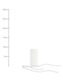 Salière et poivrière avec rainures décoratives Groove, 2 élém., Grès cérame, Blanc, Ø 4 cm x haut. 9 cm