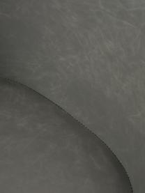 Kunstleder-Schreibtischstuhl Fiji mit schmaler Sitzschale, Bezug: Kunstleder (100% Polyuret, Gestell: Metall, pulverbeschichtet, Rollen: Kunststoff, Kunstleder Grau, B 66 x T 66 cm