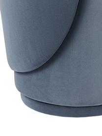Sedia imbottita in velluto Zeyno, Velluto (100% poliestere), Velluto blu scuro, Larg. 54 x Alt. 82 cm