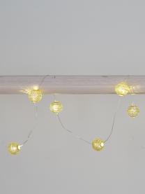 LED lichtslinger Beads, 120 cm, 10 lampions, Lampions: acryl, Goudkleurig, L 120 cm