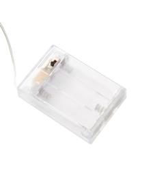 LED-Lichterkette Wiry, warmweiß, Kunststoff, Metall, Transparent, L 195  cm