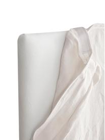 Cabecero de lino Palma, Tapizado: 100% lino, Blanco, An 160 x Al 122 cm
