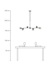 Lampa wisząca Aurelia, Czarny, szary, S 110 x W 60 cm