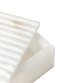 Pojemnik do przechowywania z pokrywką Jutta, Alabaster, Biały, S 10 x D 15 cm