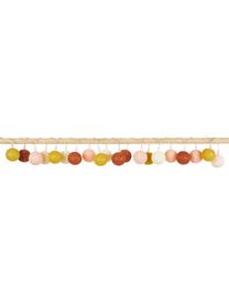 Ghirlanda a LED Colorain, 378 cm, 20 lampioni, Beige, tonalità rosse, giallo, Lung. 378 cm
