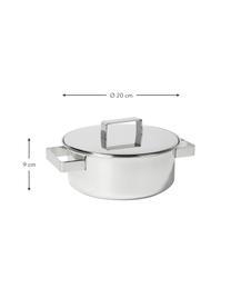 Garnek ze stali szlachetnej Design Plus, Stal szlachetna 18/10, Odcienie srebrnego, Ø 20 x W 9 cm