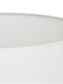 Lampada da tavolo grande con base in cemento Pipero, Paralume: tessuto, Base della lampada: metallo verniciato a polv, Bianco, grigio, Ø 28 x Alt. 51 cm