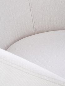 Gestoffeerde armstoel Juri in wit, Bekleding: polyester, Poten: gepoedercoat metaal, Geweven stof wit, B 58 x D 58 cm