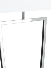 Stehlampe Toulouse in Silber, Lampenschirm: Textil, Lampenfuß: Metall, verchromt, Chrom, Weiß, B 50 x H 157 cm
