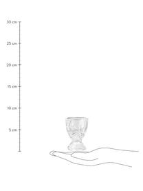 Soportes de huevo Harvey, 4 uds., Vidrio, Transparente, Ø 5 x Al 7 cm