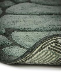 Tapis de bain pur coton tortue Lazy, 100 % coton, certifié Oeko-Tex®, Vert, larg. 75 x long. 98 cm