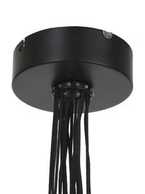 Závěsné svítidlo ze skla Magda, Poloprůhledná, černá, Ø 55 cm, V 110 cm