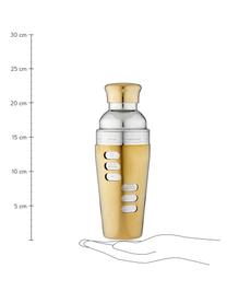 Cocktail shaker Aurora Recipe, Acier inoxydable, émaillé, Couleur laitonnée, couleur argentée, Ø 8 x haut. 23 cm