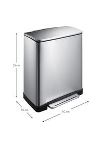 Kosz na śmieci Recycle E-Cube, 28 l + 18 l, Odcienie srebrnego, S 50 x W 65 cm, 28 l + 18 l