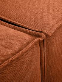 Diván modular grande Lennon, Tapizado: poliéster Alta resistenci, Estructura: madera de pino maciza, ma, Patas: plástico, Tejido terracota, An 357 x F 119 cm, respaldo izquierdo