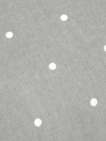 Flanell-Wendebettwäsche Betty, gepunktet, Webart: Flanell Fadendichte 144 T, Grau & Weiß, gepunktet, 155 x 220 cm + 1 Kissen 80 x 80 cm